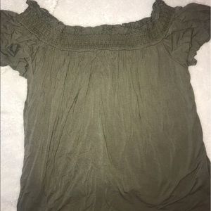 American eagle off the shoulder top
